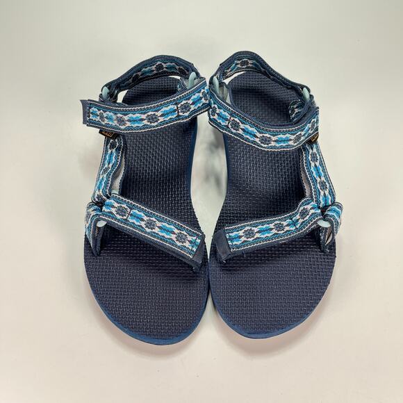 Teva Original Universal Dark Blue Outdoor Hook & Loop Sandal 1003987 Womens Sz 6 - Picture 3 of 9